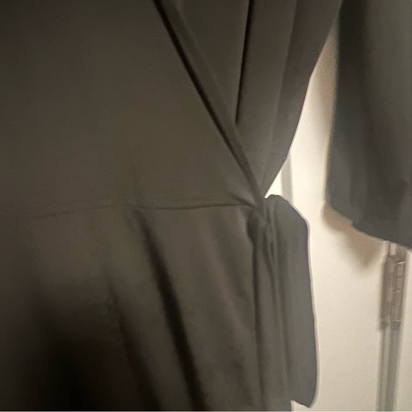 Rue 107 plus size black wrap dress - Picture 2 of 3